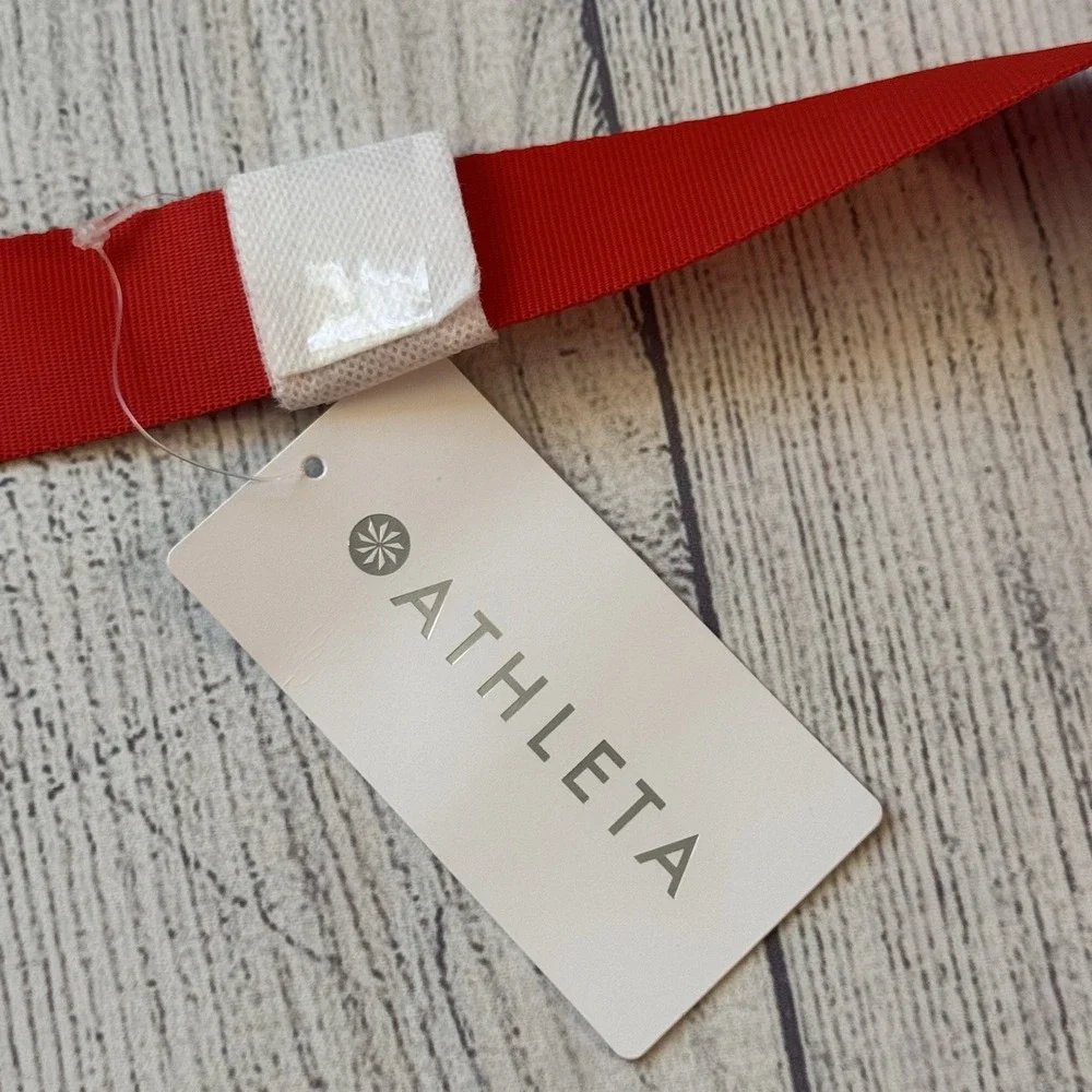 Athleta All About Small Crossbody Hobo Bag New With Tags Color Cardinal)